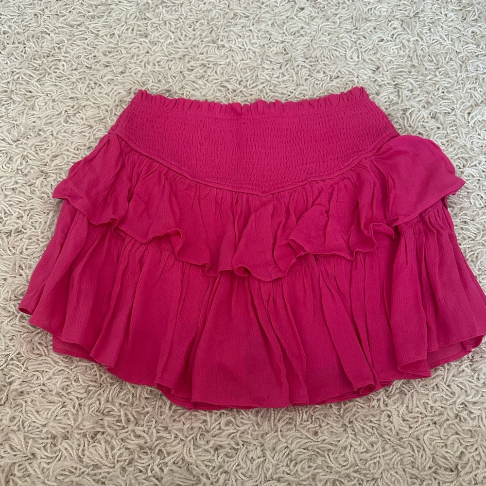 Pink Ruffled Women's Skort
